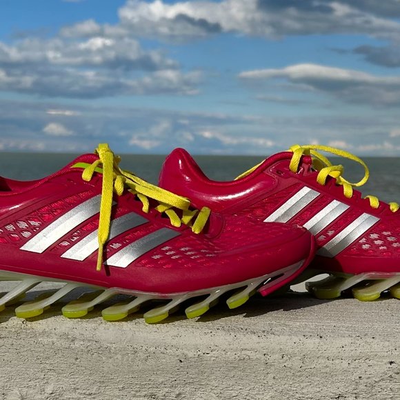 Adidas Springblade Running Shoe Razor Berry & Lime Women's Size 7 Rare M20248 - Picture 4 of 10
